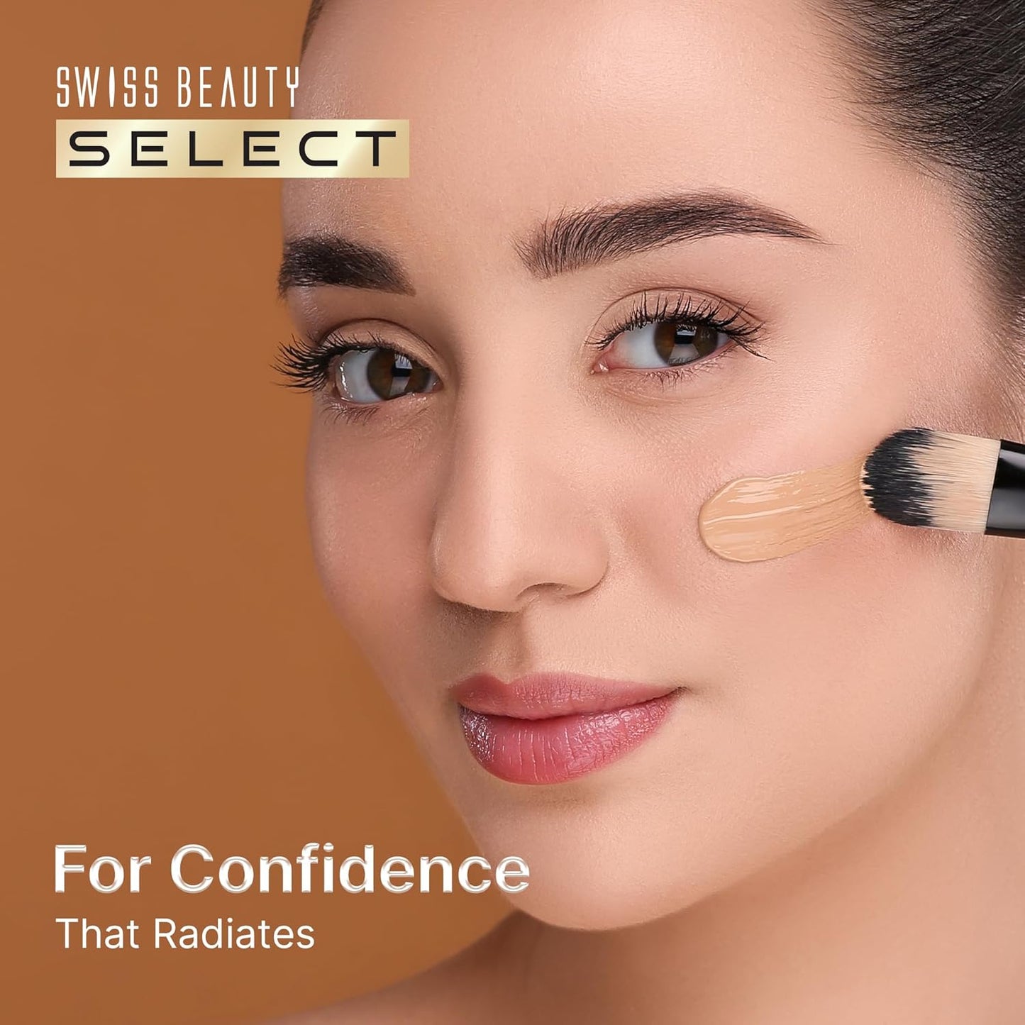 SWISS BEAUTY Select Super Radiant Hydrating Liquid Skin Tint | With Hyaluronic Acid | Provides Natural, Dewy Glow | Shade- Nude Glow, 30Gm