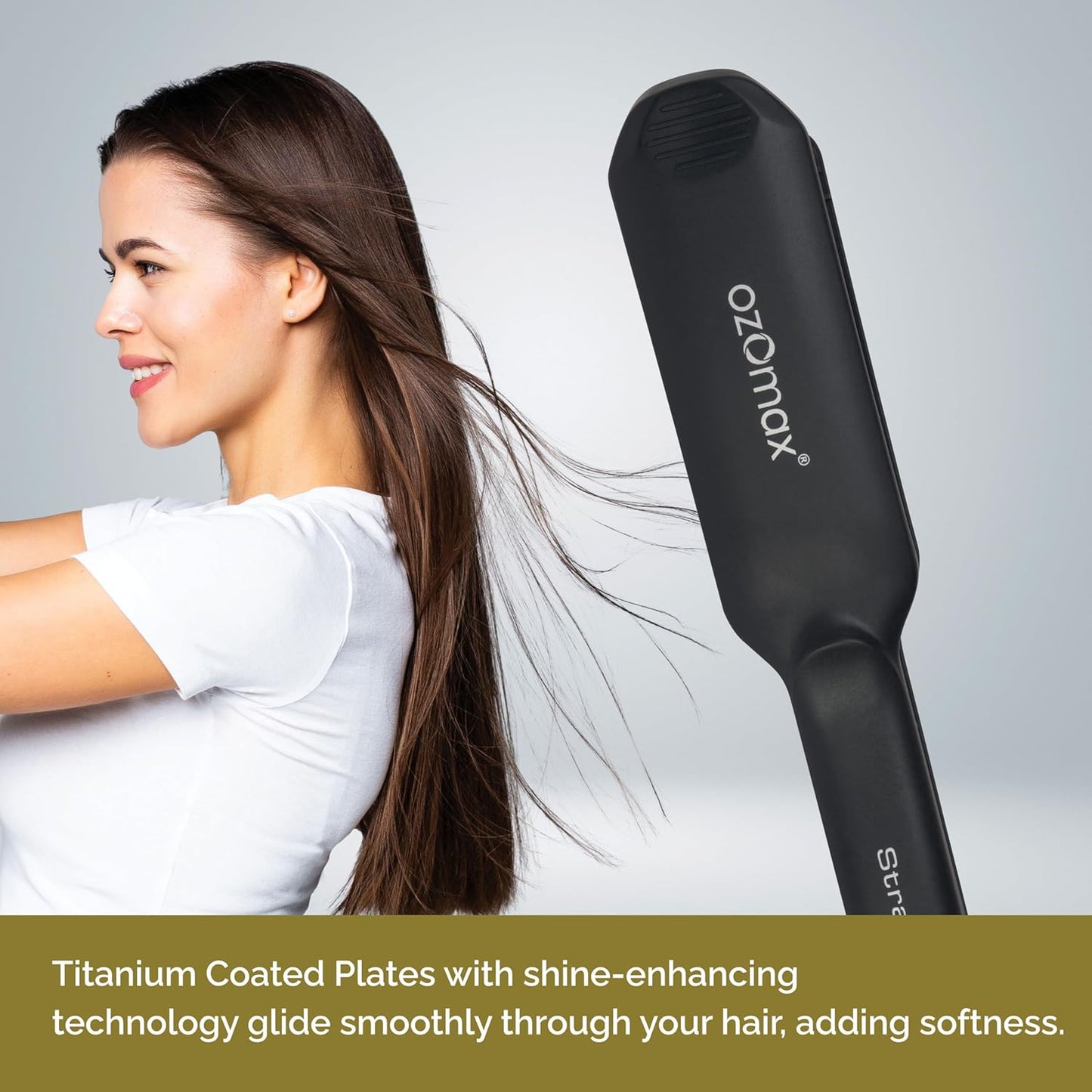 OZOMAX Excel Pro Hair Straightener: The Professional's Secret to Sleek, Smooth, and Straight Hair with Every Use