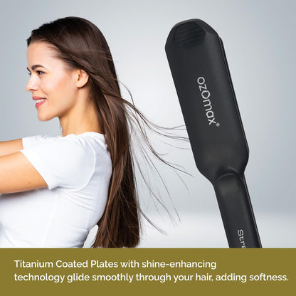 OZOMAX Excel Pro Hair Straightener: The Professional's Secret to Sleek, Smooth, and Straight Hair with Every Use