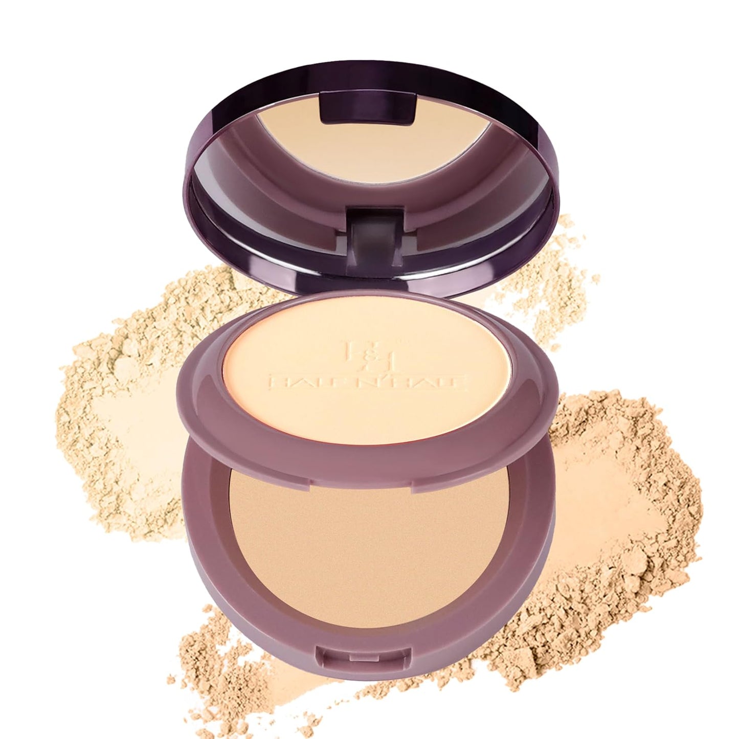 Half n Half Base It Right Seamless Cover Compact Powder for women with SPF 15, Buildable Coverage, Oil-Control, loose powder, Hydrating, for all skin types - Cool Beige (20gm)