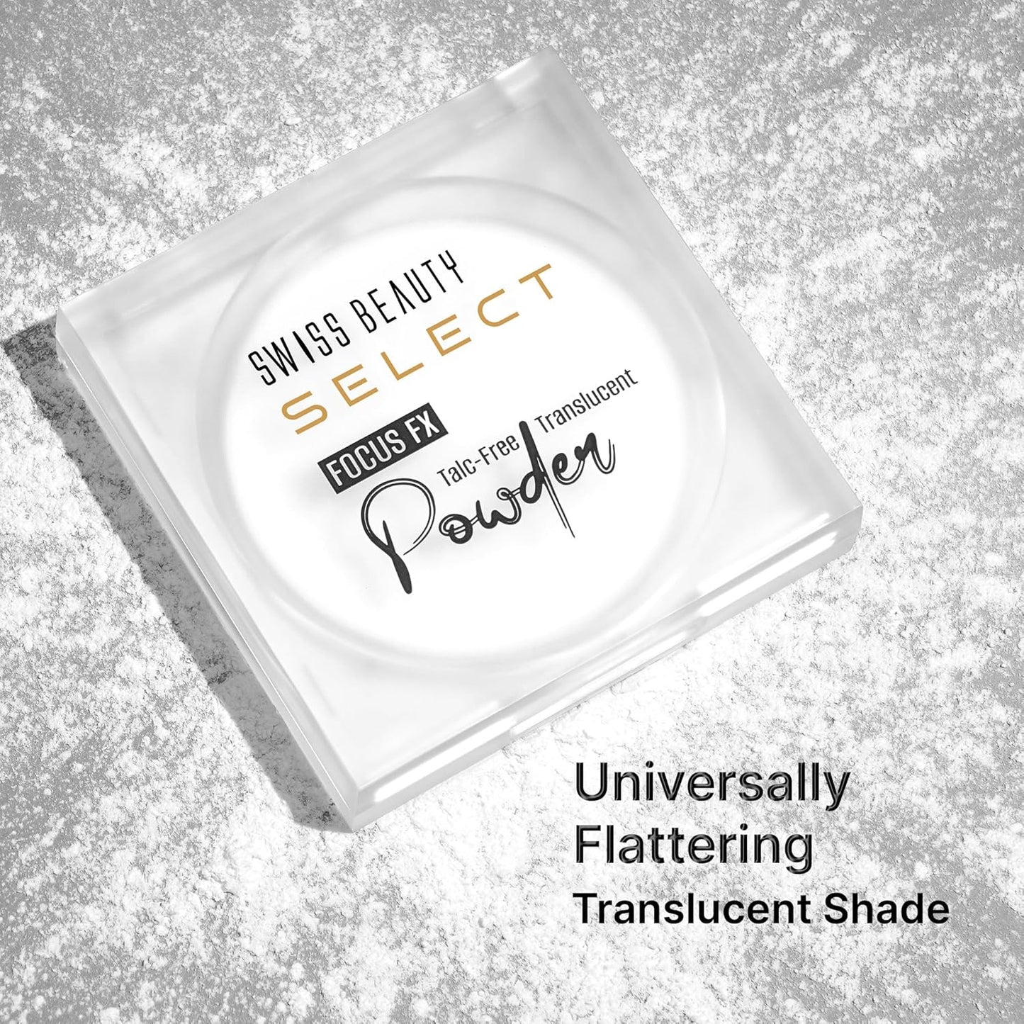 SWISS BEAUTY Select Focus FX Translucent All Skin Powder with Photochromic Technology | Blurs Pores | Matte Finish | Shade- Transparent | 7.5gm |