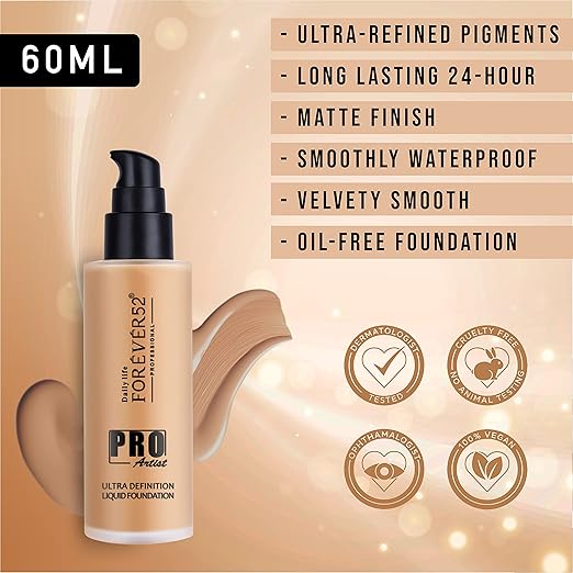 Daily Life Forever52 Pro Artist Ultra Definition Liquid Foundation-60ml Brownie