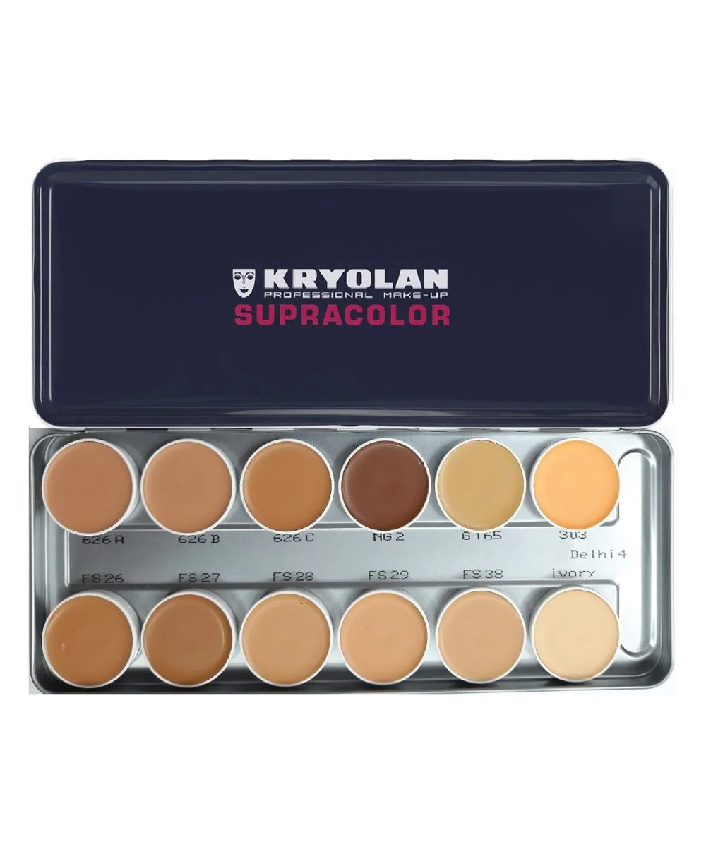 Kryolan Supracolor Make-Up Palette 12 Colors Delhi 4