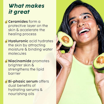 PLIX - Avocado Ceramide Moisture Rush Biphasic Serum For Deep Nourishment & Strengthened Skin Barrier 30ml