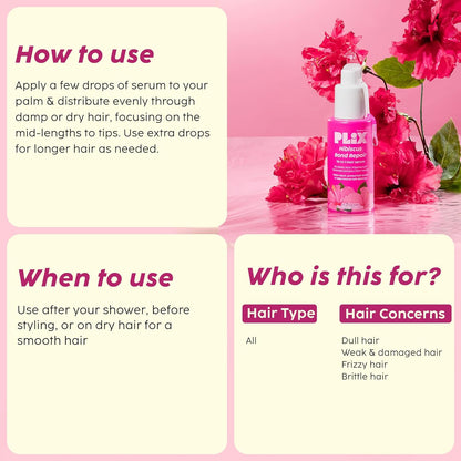 PLIX - THE PLANT FIX Hibiscus Bond Repair 10-in-1 Hair Serum 50ml