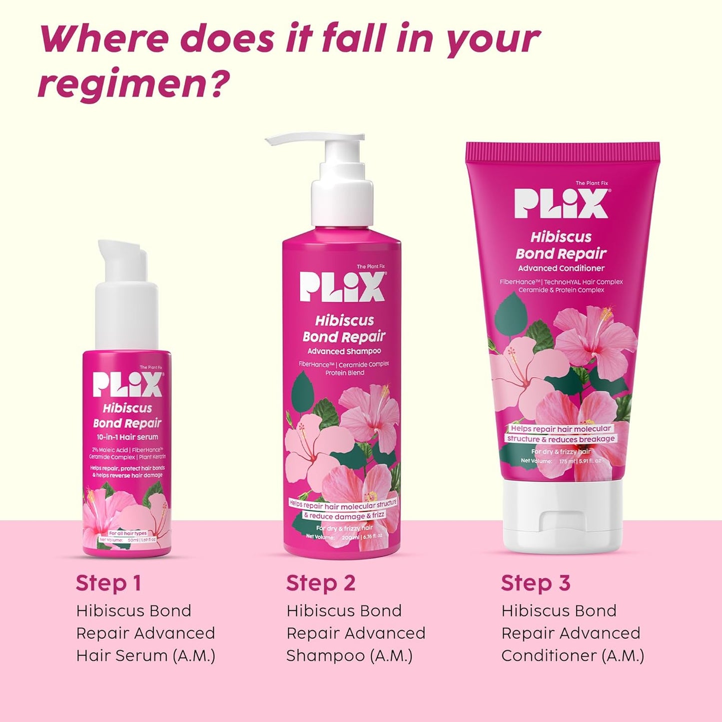 PLIX - THE PLANT FIX Hibiscus Bond Repair 10-in-1 Hair Serum 50ml