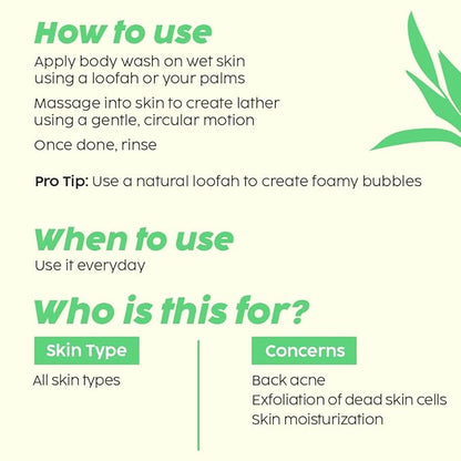 PLIX - THE PLANT FIX Jamun 2% Salicylic Acid Body Wash For Body Acne -236ml