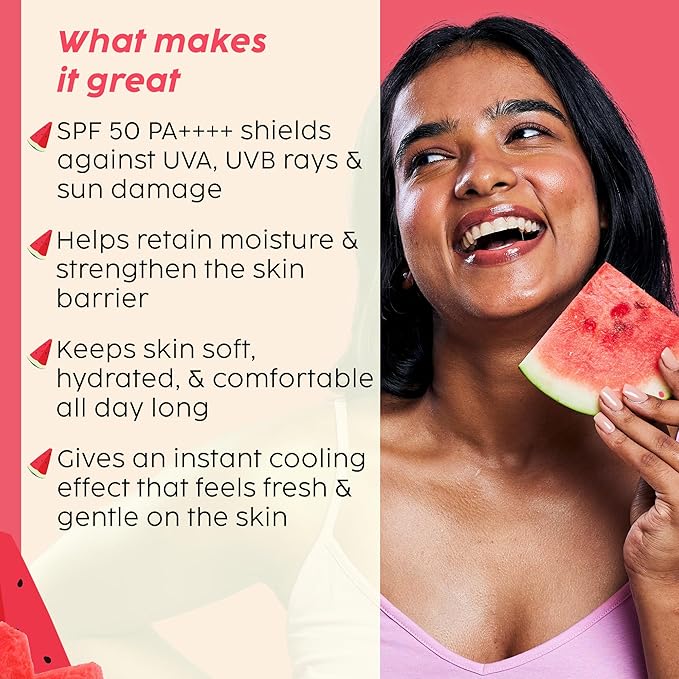 PLIX - THE PLANT FIX Watermelon Hydra-Cool Sunscreen Body Lotion With SPF 50 150ml