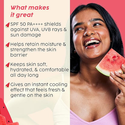 PLIX - THE PLANT FIX Watermelon Hydra-Cool Sunscreen Body Lotion With SPF 50 150ml