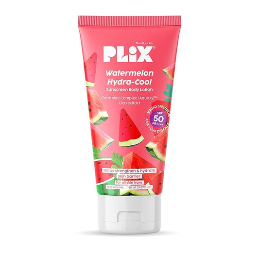 PLIX - THE PLANT FIX Watermelon Hydra-Cool Sunscreen Body Lotion With SPF 50 150ml
