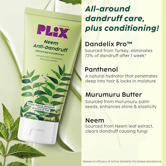 Plix All Neem Anti-Dandruff Advanced Conditioner Paraben & Sulphate Free | Unisex (175 ml)