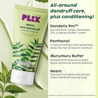 Plix All Neem Anti-Dandruff Advanced Conditioner Paraben & Sulphate Free | Unisex (175 ml)
