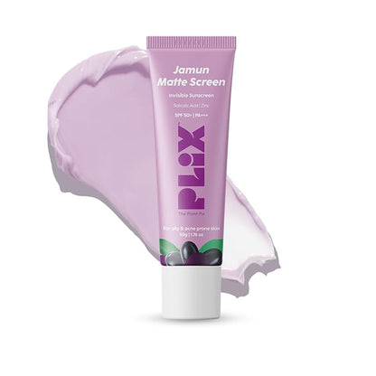 Plix 0.1% Salicylic Acid Jamun Mattifying Lightweight Sunscreen Spf50+ Pa+++, Uva, Uvb Shield- 50g