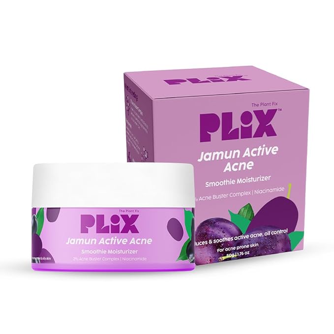 Plix 2% Niacinamide Jamun Moisturizer  Helps Reduce Pimples with 2% Acne Buster (50 gm)