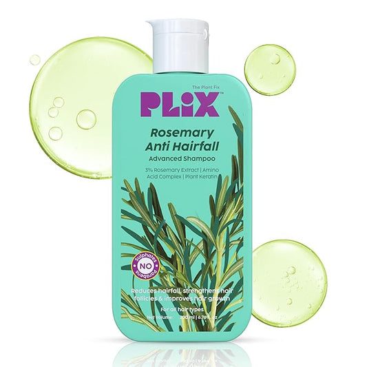 Plix Rosemary Advanced Anti HairFall Shampoo for Decreases Hair Fall & Breakage - 200 ml