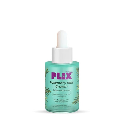 Plix Rosemary Hair Growth Serum with 3% Redensyl, 4% AnaGain, 3% Baicapil, Stimulates Hair Growth, Increase Hair Density & Thickens Hair 30ml