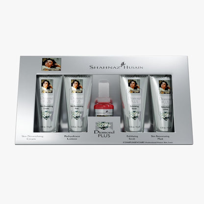 Shahnaz Husain Diamond Facial Kit For Instant Glow with | 4 Easy Steps With Complimentary Skin Tonic,( 40g+15ml )
