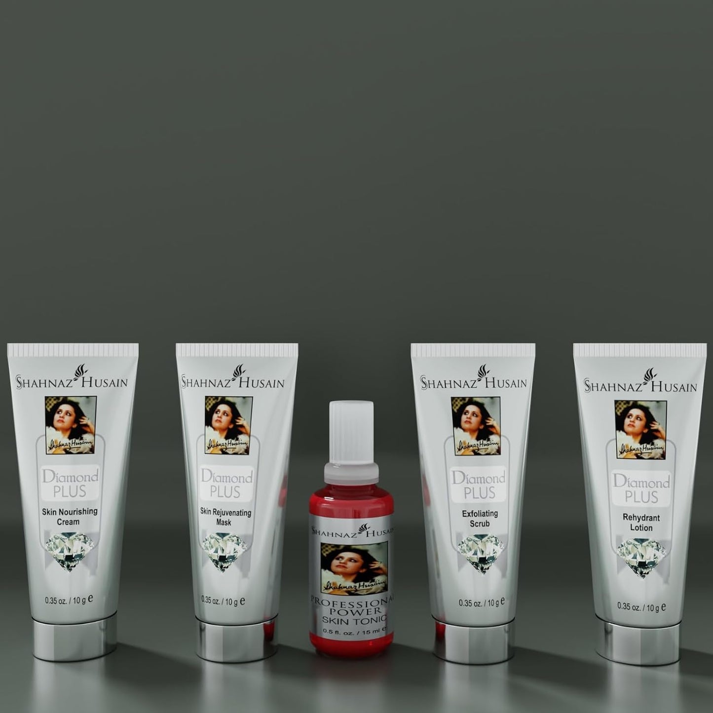 Shahnaz Husain Diamond Facial Kit For Instant Glow with | 4 Easy Steps With Complimentary Skin Tonic,( 40g+15ml )