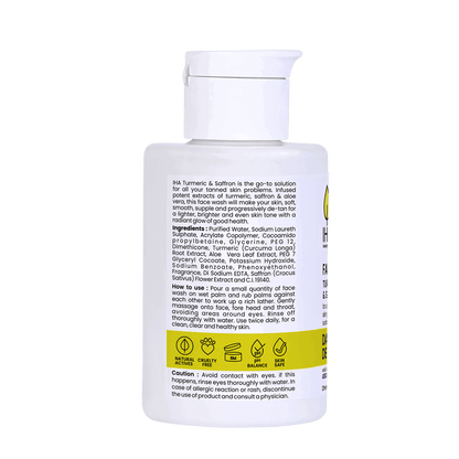 IHA Turmeric & Saffron Facewash – 100ml