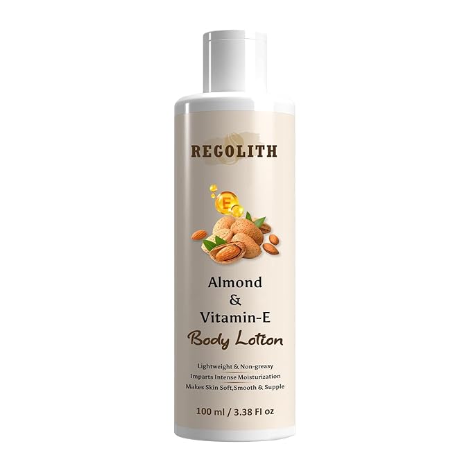 Regolith Nourishing Body Milk 100ml Body Lotion | 48 H Moisturization | With 2X Almond Oil | Smooth and Healthy Looking Skin |For Very Dry Skin
