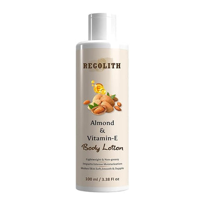 Regolith Nourishing Body Milk 100ml Body Lotion | 48 H Moisturization | With 2X Almond Oil | Smooth and Healthy Looking Skin |For Very Dry Skin