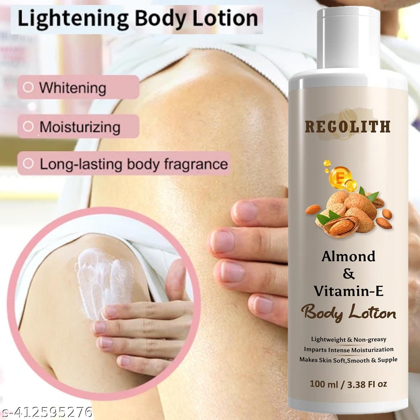 Regolith Nourishing Body Milk 100ml Body Lotion | 48 H Moisturization | With 2X Almond Oil | Smooth and Healthy Looking Skin |For Very Dry Skin